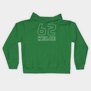 Kelce Jersey - 62 // Typography Design Kids Hoodie